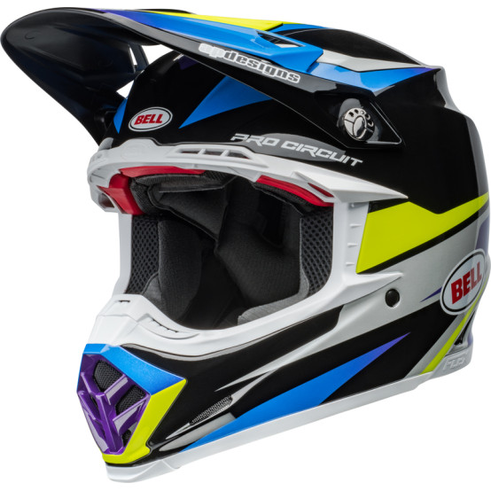 Casco BELL Moto-9S Flex - Pro Circuit 24 Gloss Black/Blue