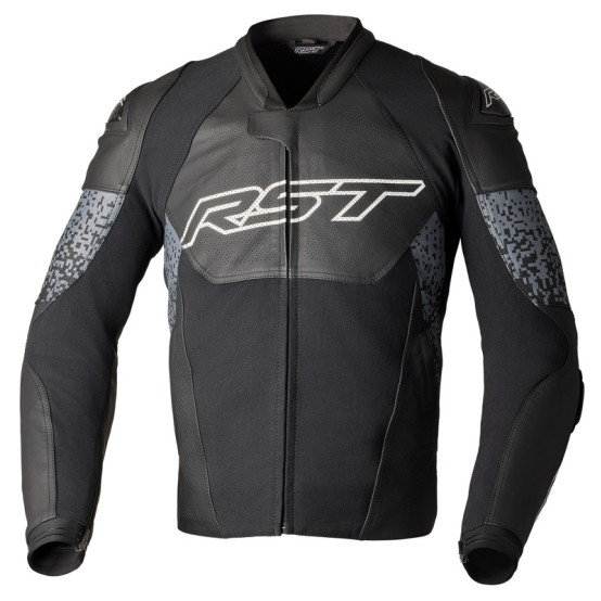 Chaqueta de cuero RST Pro Series Supersport-K CE hombre - Negro / Gris