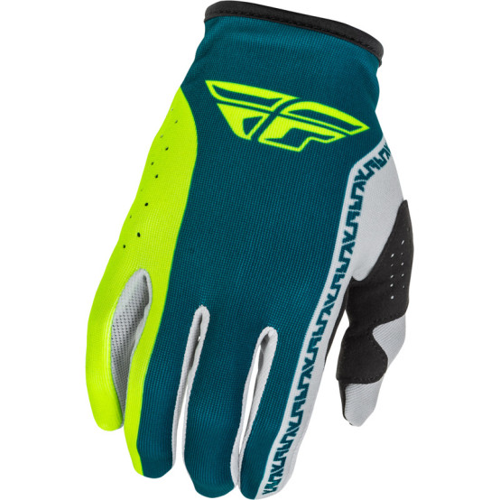 Guantes FLY RACING Lite - gris/Lime/Teal