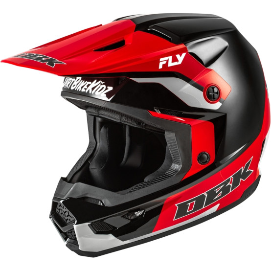 Casco FLY RACING Kinetic Special Edition DBK - negro/rojo/gris