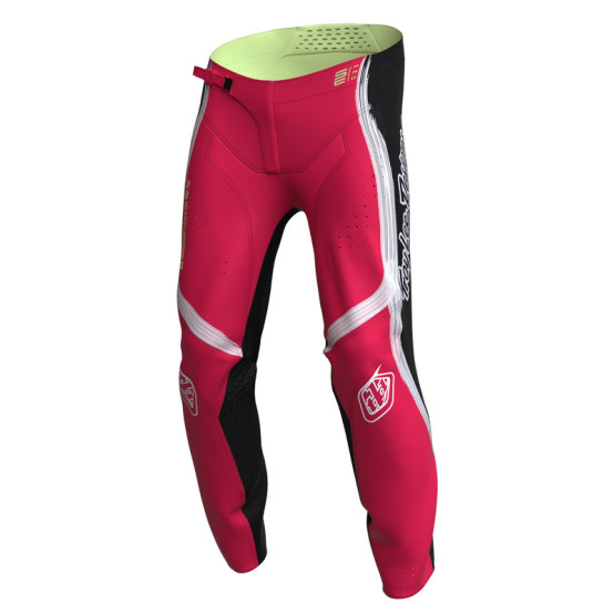Pantalón infantil TROY LEE DESIGNS SE Pro Stripes - Rojo neón/Negro