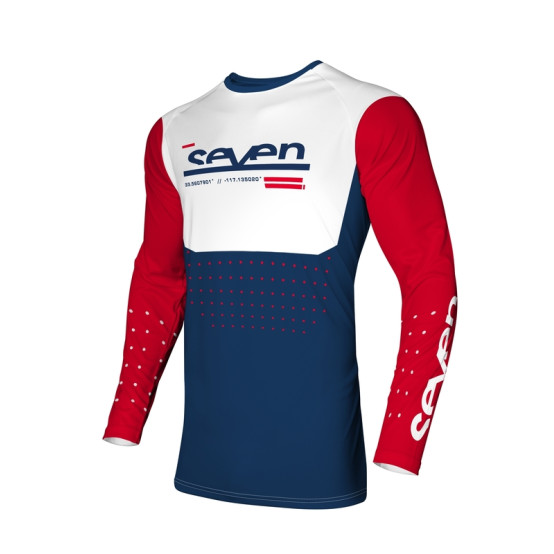 Camiseta SEVEN Vox Aperture - Rojo / Navy