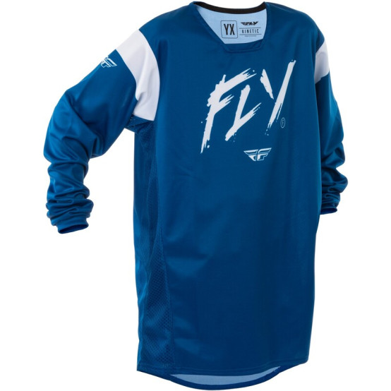 Camiseta infantil FLY RACING Kinetic Stoke - Navy / Blanco