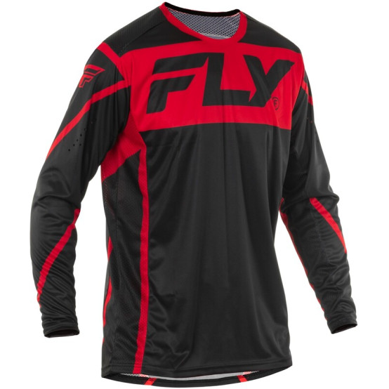 Camiseta FLY RACING Lite - Negro / Rojo