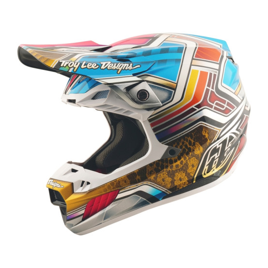 Casco TROY LEE DESIGNS SE5 Carbon Lowrider - Gris/Multi