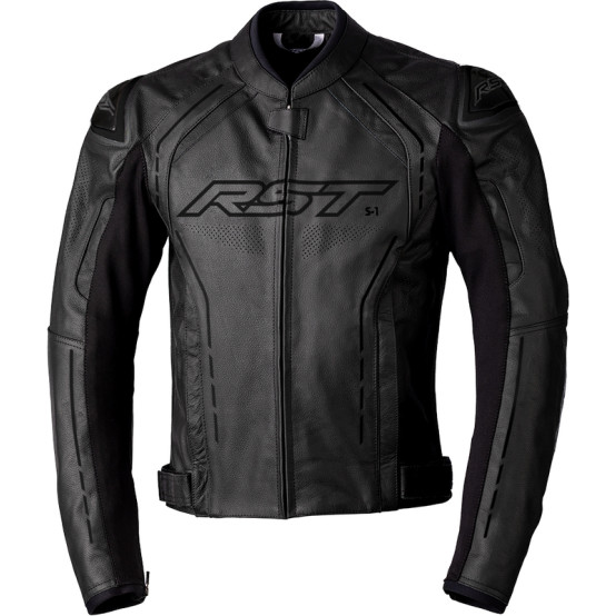Chaqueta RST S1 cuero hombre - negro