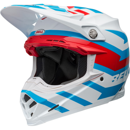 Casco BELL Moto-9S Flex - Banshee Gloss White/Red