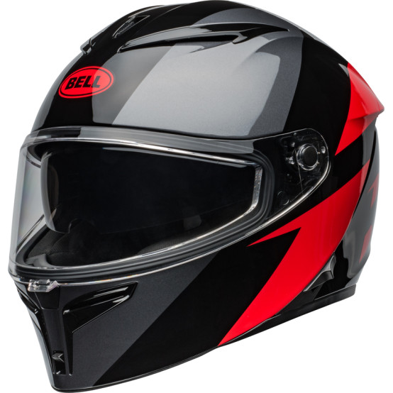 Casco BELL Lithium - Shear Gloss Metallic Gray/Red