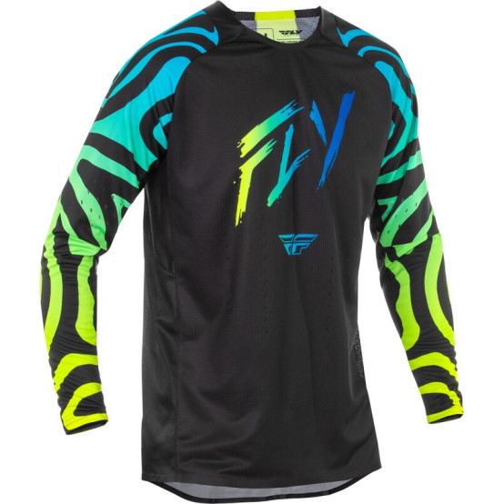 Camiseta FLY RACING Evolution DST S.E. Zen - Negro / Azul / Hi-Vis