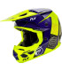 Casco FLY RACING Kinetic Rally - Hi-Vis / Azul / Negro