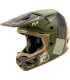 Casco FLY RACING Kinetic Rally - Matte Moss Grey / Caqui / Off-White