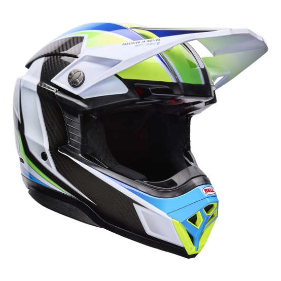 Casco BELL Moto-10 Spherical - Grid White/Blue