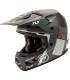 Casco FLY RACING Kinetic Rally - Gris mate / Negro / Blanco
