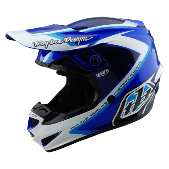 Casco TROY LEE DESIGNS GP Shutter - Azul/Blanco