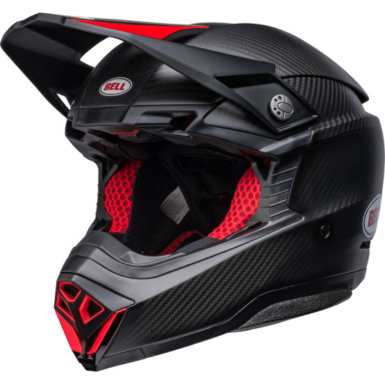 Casco BELL Moto-10 Spherical - Satin/Gloss Black/Red