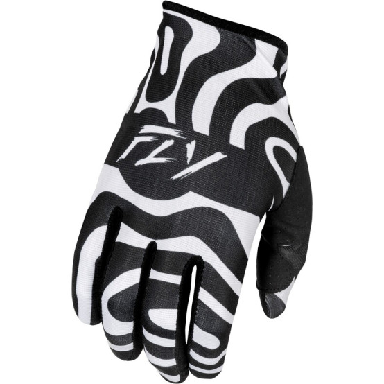 Guantes infantiles FLY RACING Lite L.E. Abyss - Blanco / Negro