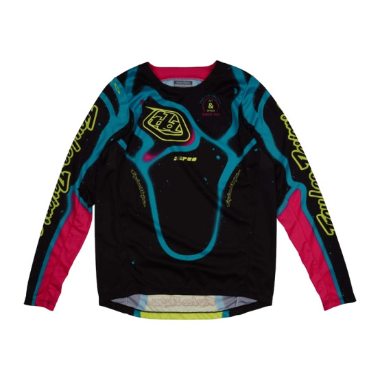Camiseta infantil TROY LEE DESIGNS GP Pro Membrane - Negro/Amarillo
