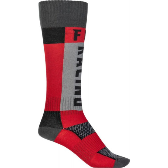Calcetines FLY RACING MX (gruesos) - Rojo / Gris