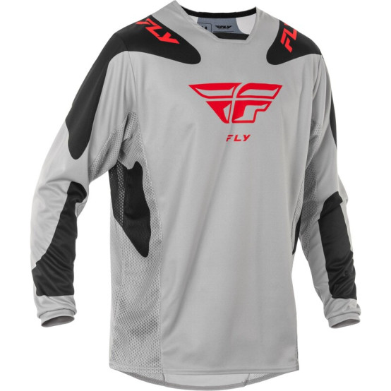 Camiseta FLY RACING Kinetic SYM - Gris claro / Rojo / Negro