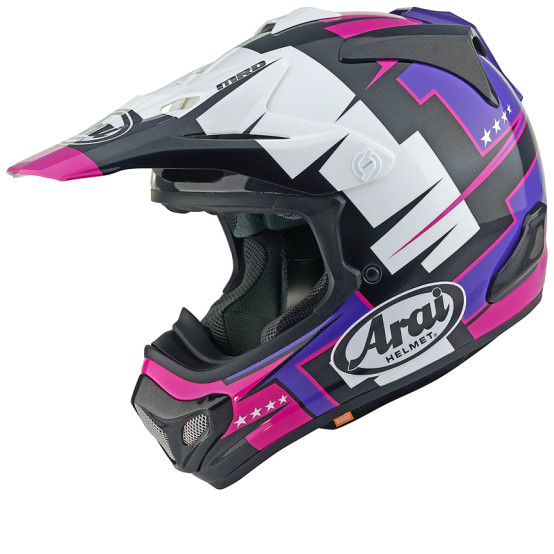 Casco ARAI MX-V EVO Battle - Morado