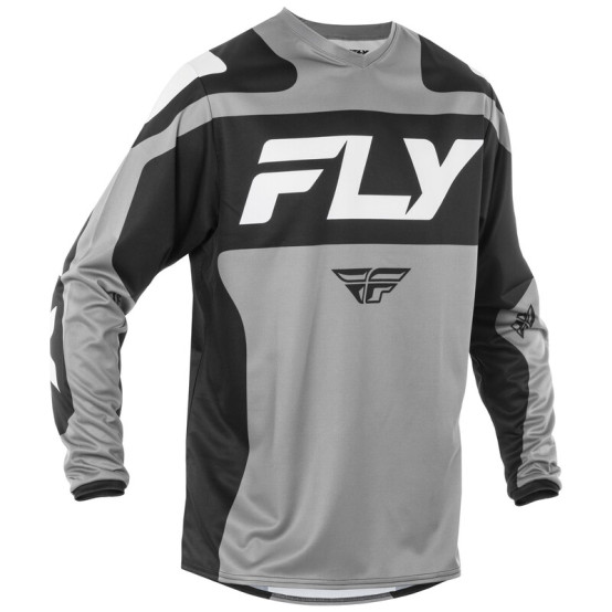 Camiseta FLY RACING F-16 - Gris / Negro / Blanco