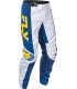 Pantalón FLY RACING F-16 - Blanco / Azul oscuro / Amarillo