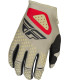 Guantes FLY RACING Kinetic SYM - Gris claro / Rojo / Negro