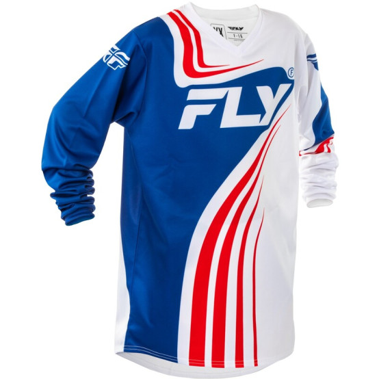 Camiseta infantil FLY RACING F-16 - Rojo / Blanco / Azul