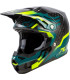 Casco FLY RACING Formula S Carbon Byte - Black Carbon/Teal/Lime