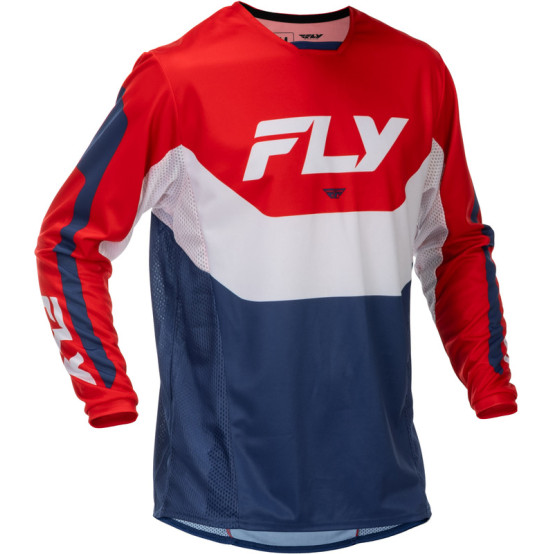 Camiseta FLY RACING Kinetic - rojo/blanco/azul