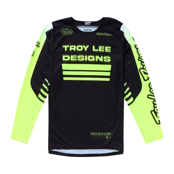 Camiseta TROY LEE DESIGNS GP Pro Segment - Negro/Amarillo