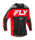 Camiseta FLY RACING F-16 - Negro / Rojo / Blanco
