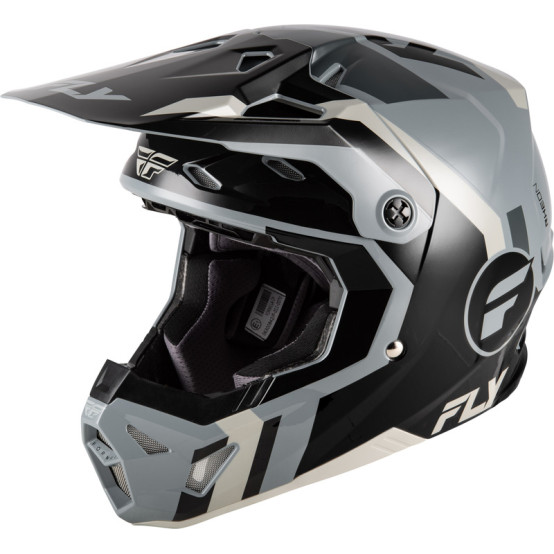 Casco FLY RACING Formula CP Seal - negro/gris