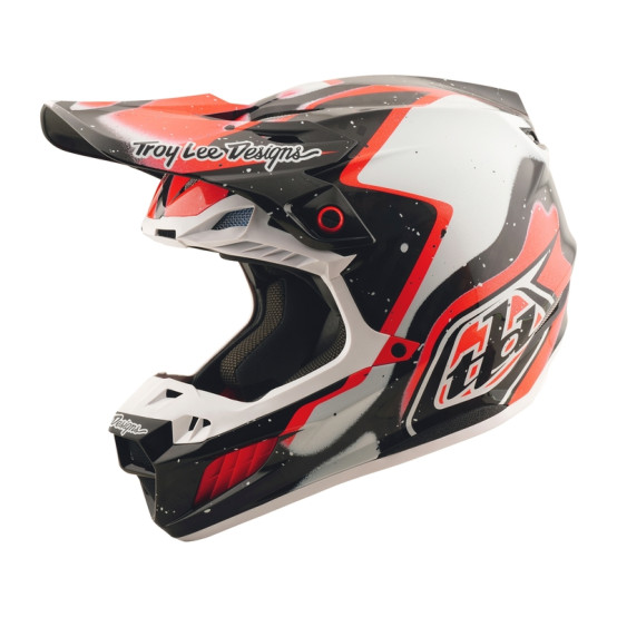 Casco TROY LEE DESIGNS SE5 Carbon Membrane - Negro/Rojo