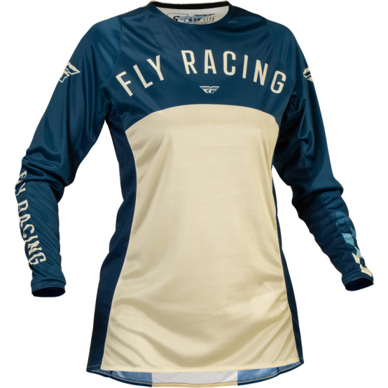 Camiseta mujer FLY RACING Lite - Navy / Marfil