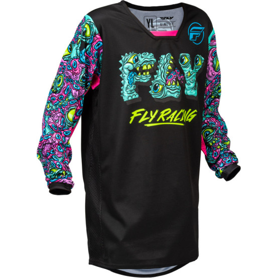 Camiseta infantil FLY RACING Kinetic Mutant - negro/multi