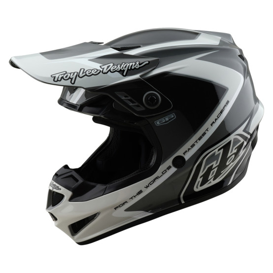 Casco TROY LEE DESIGNS GP Shutter - Gris/Blanco