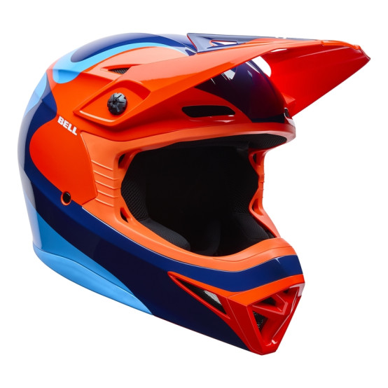 Casco BELL MX-10 Mips - Wave Orange/Blue