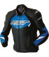 Chaqueta de piel RST Tractech Evo D3O - negro/azul