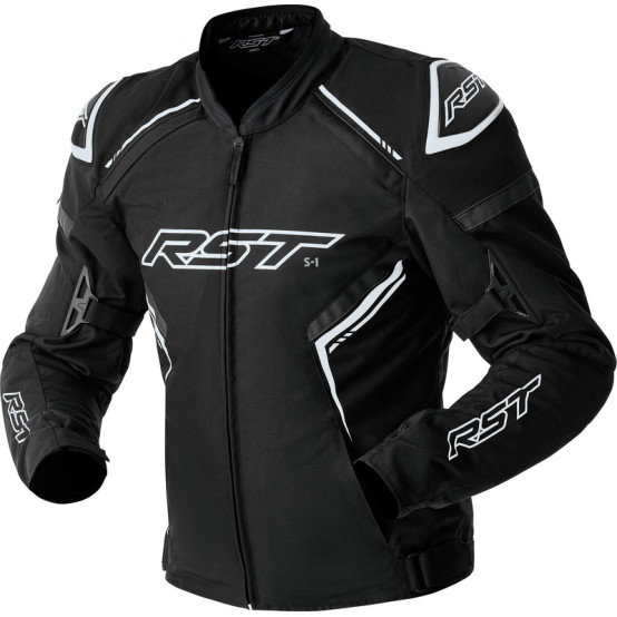 Chaqueta textil RST S1 D3O - negro/blanco