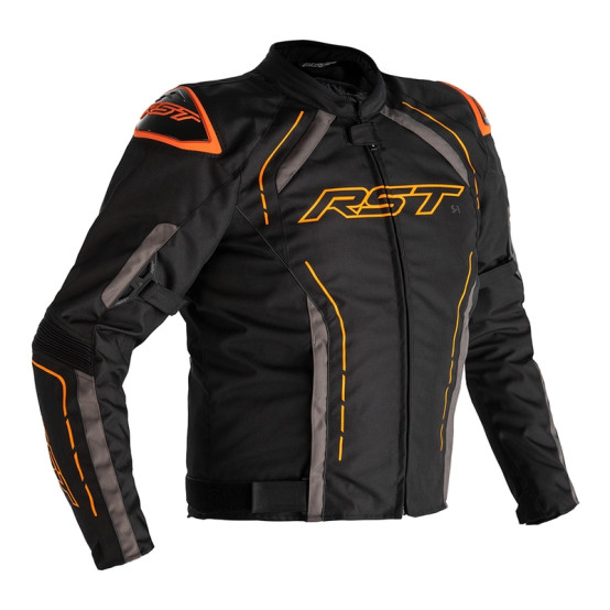 Chaqueta (Textil) RST S-1 Negro/Gris/Naranja, 50 EU/Talla S