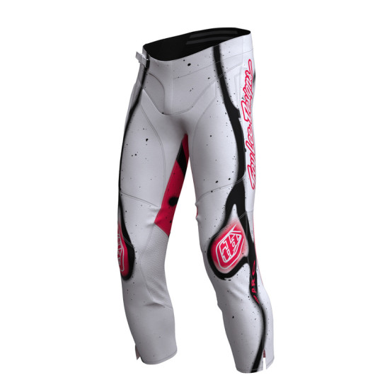 Pantalón infantil TROY LEE DESIGNS GP Pro Membrane - Blanco/Rojo neón