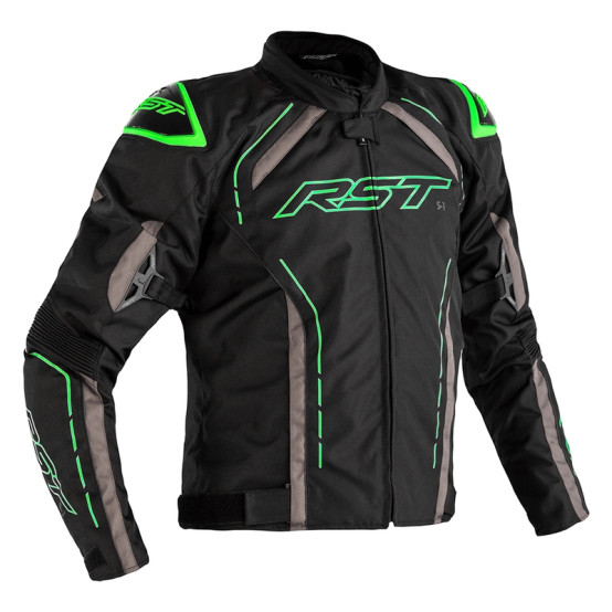 Chaqueta (Textil) RST S-1 Negro/Gris/Verde Neon, 54 EU/Talla L