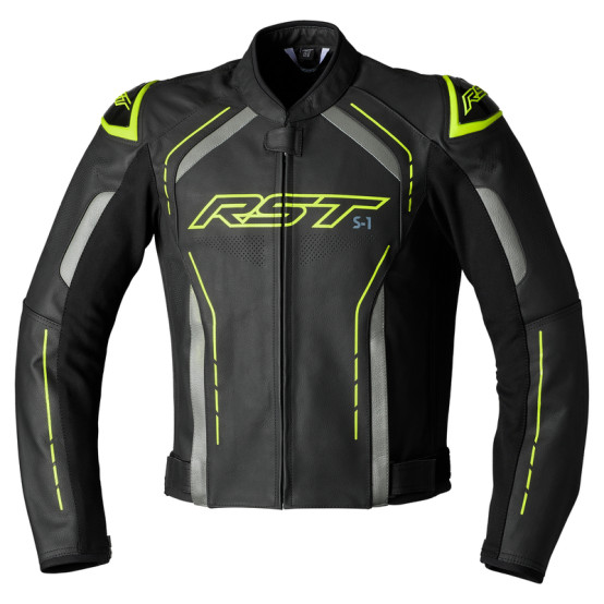 Chaqueta RST S1 cuero hombre - Amarillo  Flúor