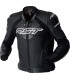 Chaqueta de piel RST Tractech Evo D3O - negro/blanco