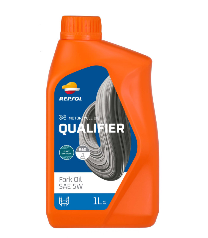 BOTELLA REPSOL QUALIFIER FORK OIL SAE 5W 1L