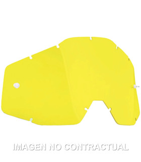 FMF POWERBOMB/POWERCORE REPLACEMENT - SHEET YELLOW LENS