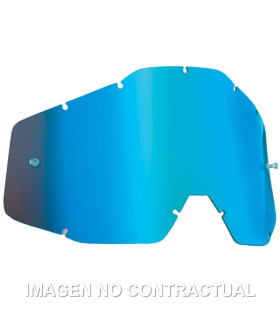FMF POWERBOMB/POWERCORE REPLACEMENT - SHEET MIRROR BLUE LENS