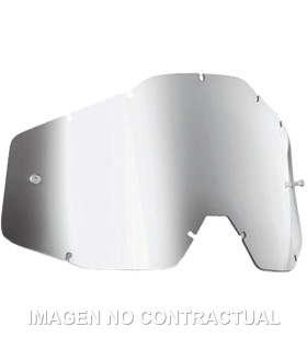FMF POWERBOMB/POWERCORE REPLACEMENT - SHEET MIRROR SILVER LENS