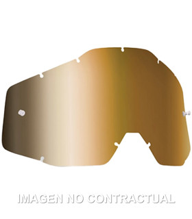 FMF POWERBOMB/POWERCORE REPLACEMENT - SHEET MIRROR TRUE GOLD LENS